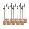 103146-6ccd81.webp Elegant Wooden Metallic Clip Memo Holders