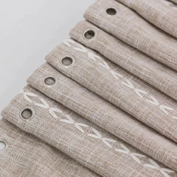 103192-3a53ff.webp Luxurious Boho-Chic Striped Linen Cotton Shower Curtain with Tassels and Hooks
