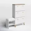 103455-0a9c6b.webp 3-Drawer Flip Shoe Cabinet with Bench