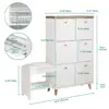 103455-1b3a29.webp 3-Drawer Flip Shoe Cabinet with Bench