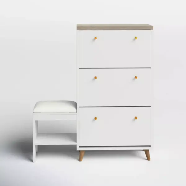 103455-66b005.webp 3-Drawer Flip Shoe Cabinet with Bench