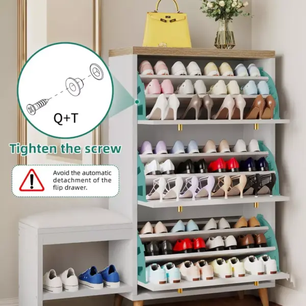103455-83f456.webp 3-Drawer Flip Shoe Cabinet with Bench