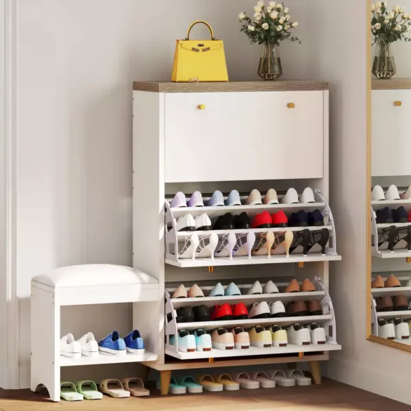 103455-92ea3a.webp 3-Drawer Flip Shoe Cabinet with Bench