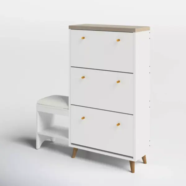 103455-a41fe3.webp 3-Drawer Flip Shoe Cabinet with Bench