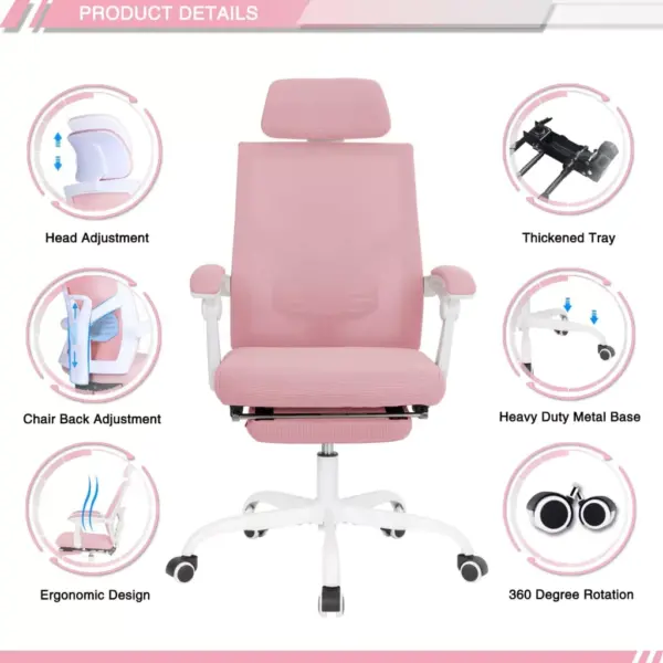 103458-09e212.webp Ergonomic Mesh Office Chair with Adjustable Footrest and Headrest