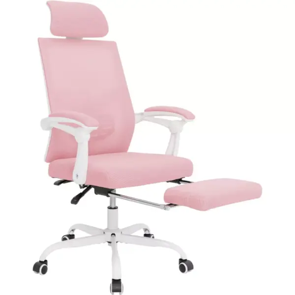 103458-781251.webp Ergonomic Mesh Office Chair with Adjustable Footrest and Headrest