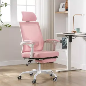 103458-cef1b5.webp Ergonomic Mesh Office Chair with Adjustable Footrest and Headrest
