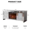 103462-0079f1.webp Mirrored Fireplace TV Stand with Crushed Diamonds & LED Flame – 50" TV Console