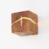 Modern Solid Wood LED Wall Lamp