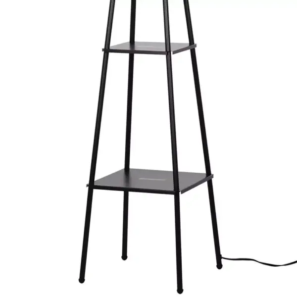 103504-18ee0d.webp 69" Charcoal Metal Floor Lamp with Built-In Shelves for Home Decor