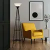 103504-3911cb.webp 69" Charcoal Metal Floor Lamp with Built-In Shelves for Home Decor
