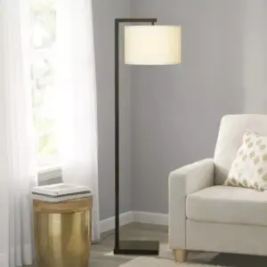 103506-2b1773.webp Elegant 62" Contemporary Metal Floor Lamp with LED Bulb and Footswitch, Black