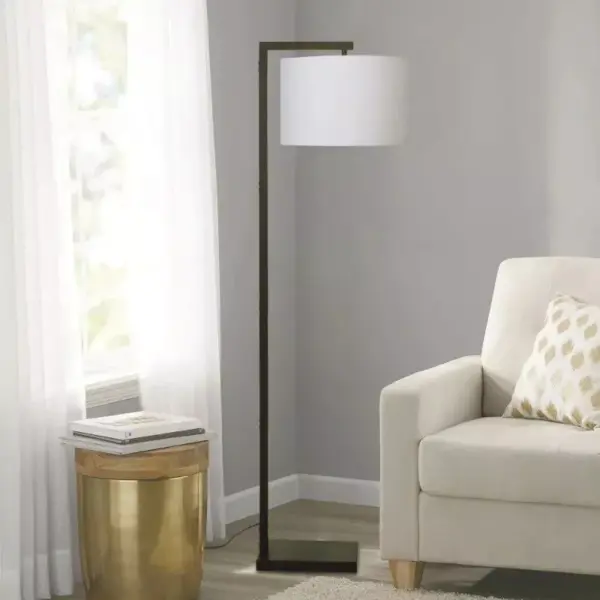103506-8b904b.webp Elegant 62" Contemporary Metal Floor Lamp with LED Bulb and Footswitch, Black