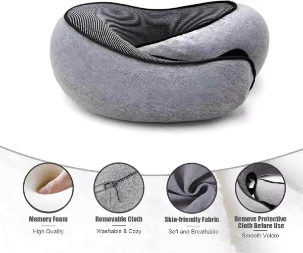 95569-5ad32d.webp Travel Neck Pillow Memory Foam U-Shaped Adjustable Neck Support Pillow