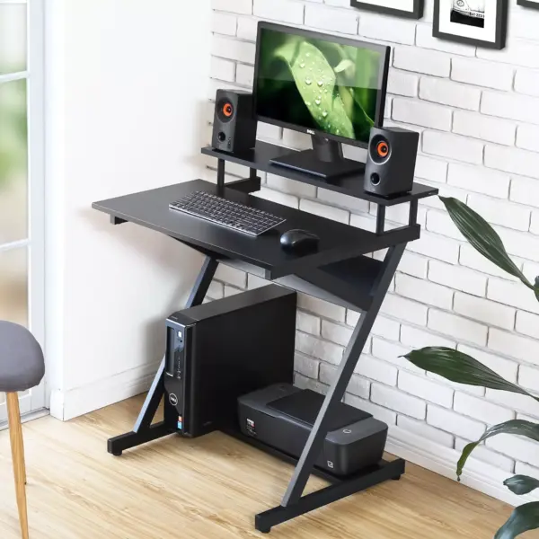 95574-78e31c.webp Compact Modern Z-Shaped Computer Desk with Monitor Shelf for Small Spaces