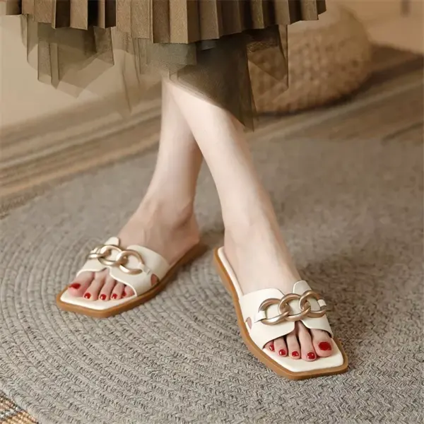 95575-a5011d.webp Summer Square Toe Leather Slippers