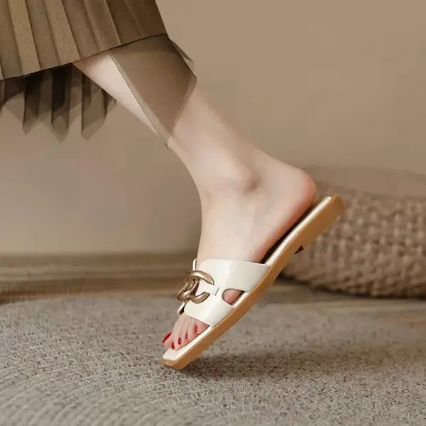 95575-f17ce3.webp Summer Square Toe Leather Slippers