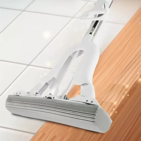 Adjustable Telescopic Sponge Mop with Super Absorbent Dual-Use Head