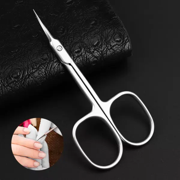 Professional Stainless Steel Curved Tip Cuticle Scissors
