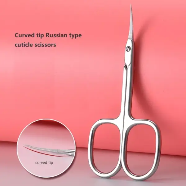 Professional Stainless Steel Curved Tip Cuticle Scissors