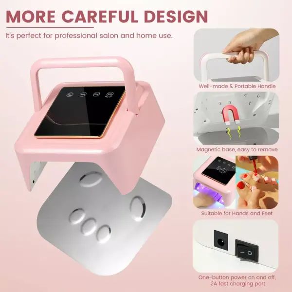 95645-4c8d9b.webp 128W Rechargeable Cordless Nail Lamp