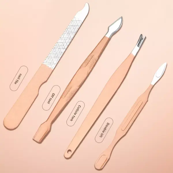 96180-775686.webp Rose Gold Stainless Steel Nail Art & Grooming Kit