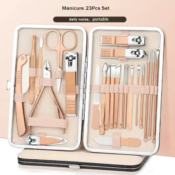 96180-af68a8.webp Rose Gold Stainless Steel Nail Art & Grooming Kit