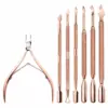 Stainless Steel Dual-ended Cuticle Pusher and Dead Skin Remover