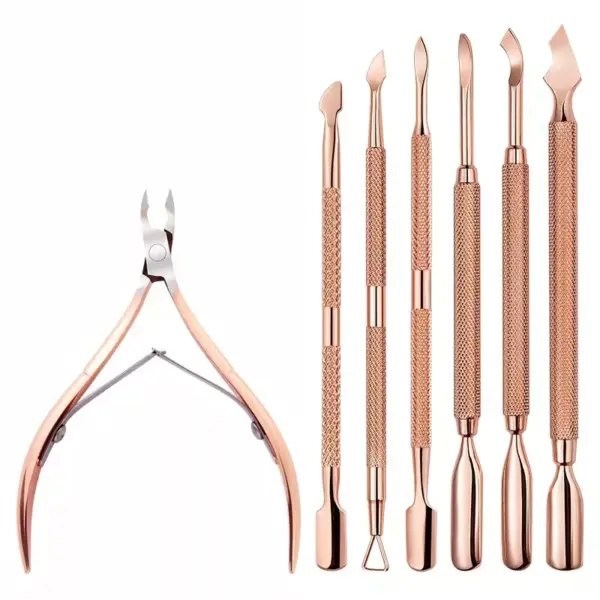 Stainless Steel Dual-ended Cuticle Pusher and Dead Skin Remover