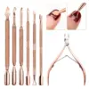 Stainless Steel Dual-ended Cuticle Pusher and Dead Skin Remover