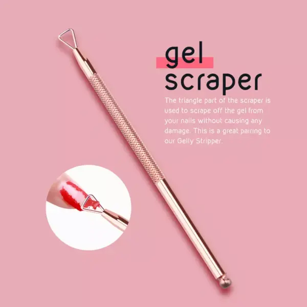 Stainless Steel Dual-ended Cuticle Pusher and Dead Skin Remover