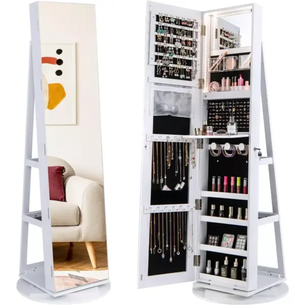 96455-c25fb7.webp Full Length Mirror Jewelry Armoire with LED Lights