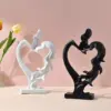 96489-51519b.webp Abstract Couple Kissing Figurine