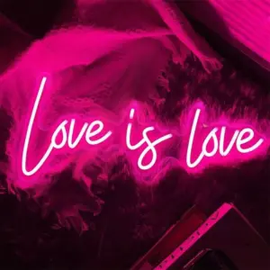 96525-bc4068.webp Love Is Love: Multicolor LED Neon Sign for Room and Party Decor