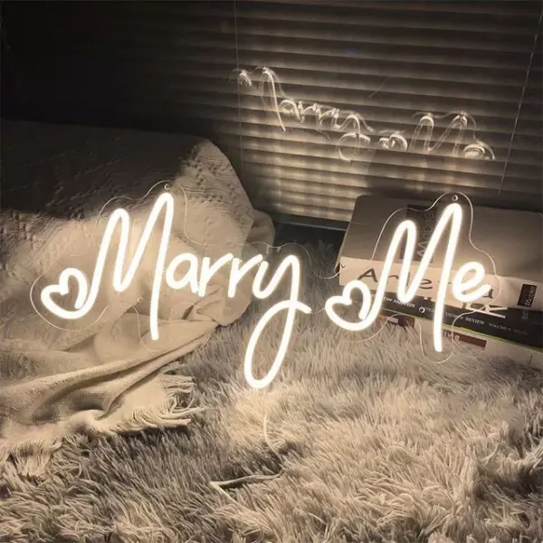 96528-ee6351.webp LED Neon "Marry Me" Proposal & Wedding Decor Light Sign