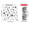 Modern Black Heart Wall Decals