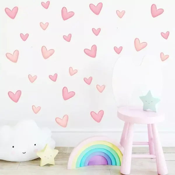 96788-c51abb.webp Pink Heart Wall Decals Set