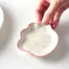 96807-ae7a6b.webp Cute Cat's Paw Ceramic Dessert Plate