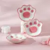 96807-c3af47.webp Cute Cat's Paw Ceramic Dessert Plate