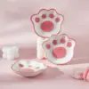 96807-ea79d7.webp Cute Cat's Paw Ceramic Dessert Plate