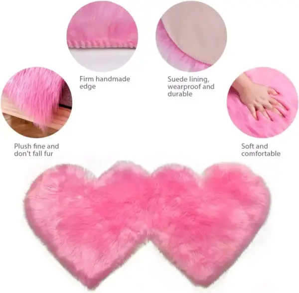 97335-71d76d.webp Heart-Shaped Fluffy Area Rug for Home Decor