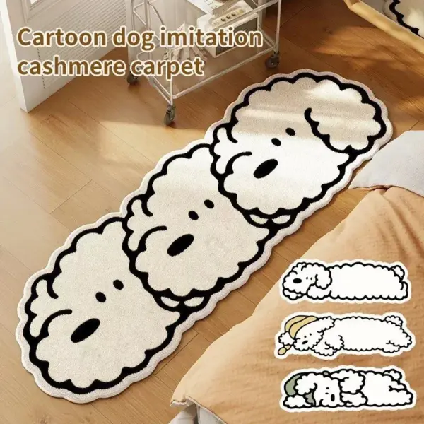 97336-06ddb6.webp Cute Cartoon Dog Non-Slip Area Rug