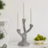Modern Ceramic Candle Holder with Polka Dot Pattern