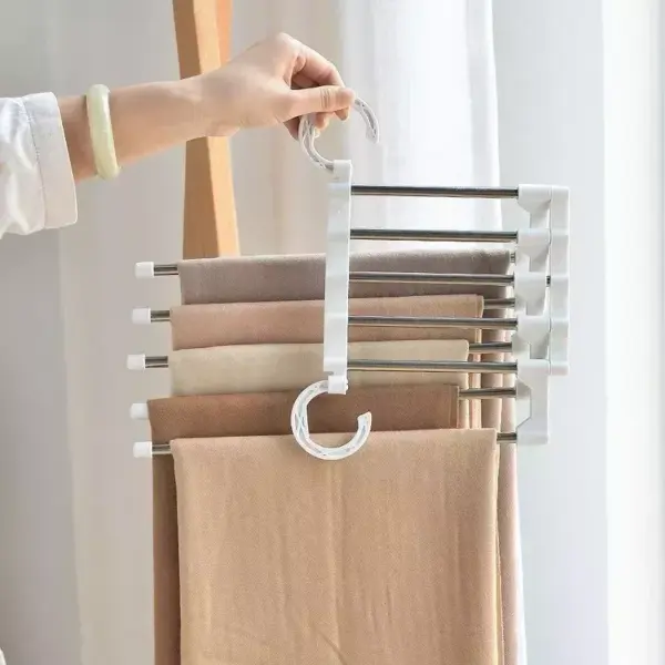 97531-13829f.webp Adjustable 5-in-1 Stainless Steel Pants Hanger