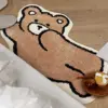 Kawaii Bear Rug – Soft Faux Cashmere Area Rug for Kids & Living Spaces