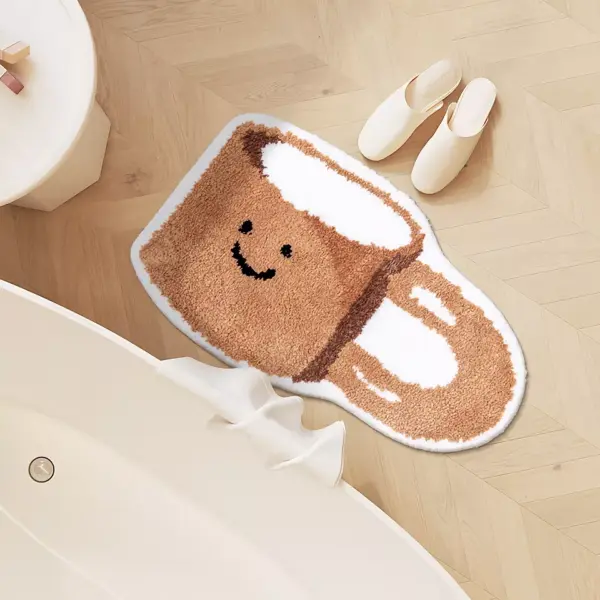 Kawaii Bear Rug – Soft Faux Cashmere Area Rug for Kids & Living Spaces