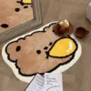 Kawaii Bear Rug – Soft Faux Cashmere Area Rug for Kids & Living Spaces
