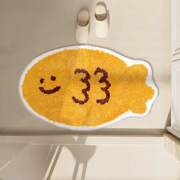 Kawaii Bear Rug – Soft Faux Cashmere Area Rug for Kids & Living Spaces
