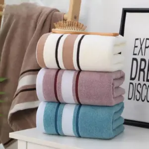 97942-353311.webp Soft Striped Cotton Bath Towel