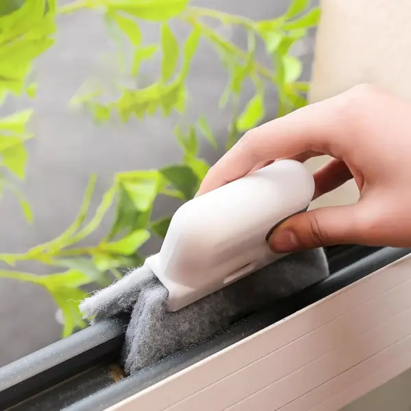 Window Groove Cleaning Brush - Handheld Sliding Door Track & Crevice Cleaner